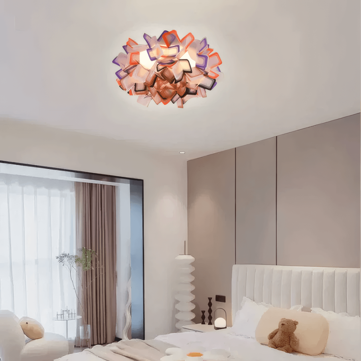 Purple LED ceiling light for Bedroom